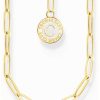 Jewelry Thomas Sabo Jewellery | Thomas Sabo Charmista Charm Gold Plated Necklace