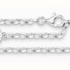 Jewelry Thomas Sabo Jewellery | Thomas Sabo Sterling Silver Anklet White Enamel Detail 26Cm