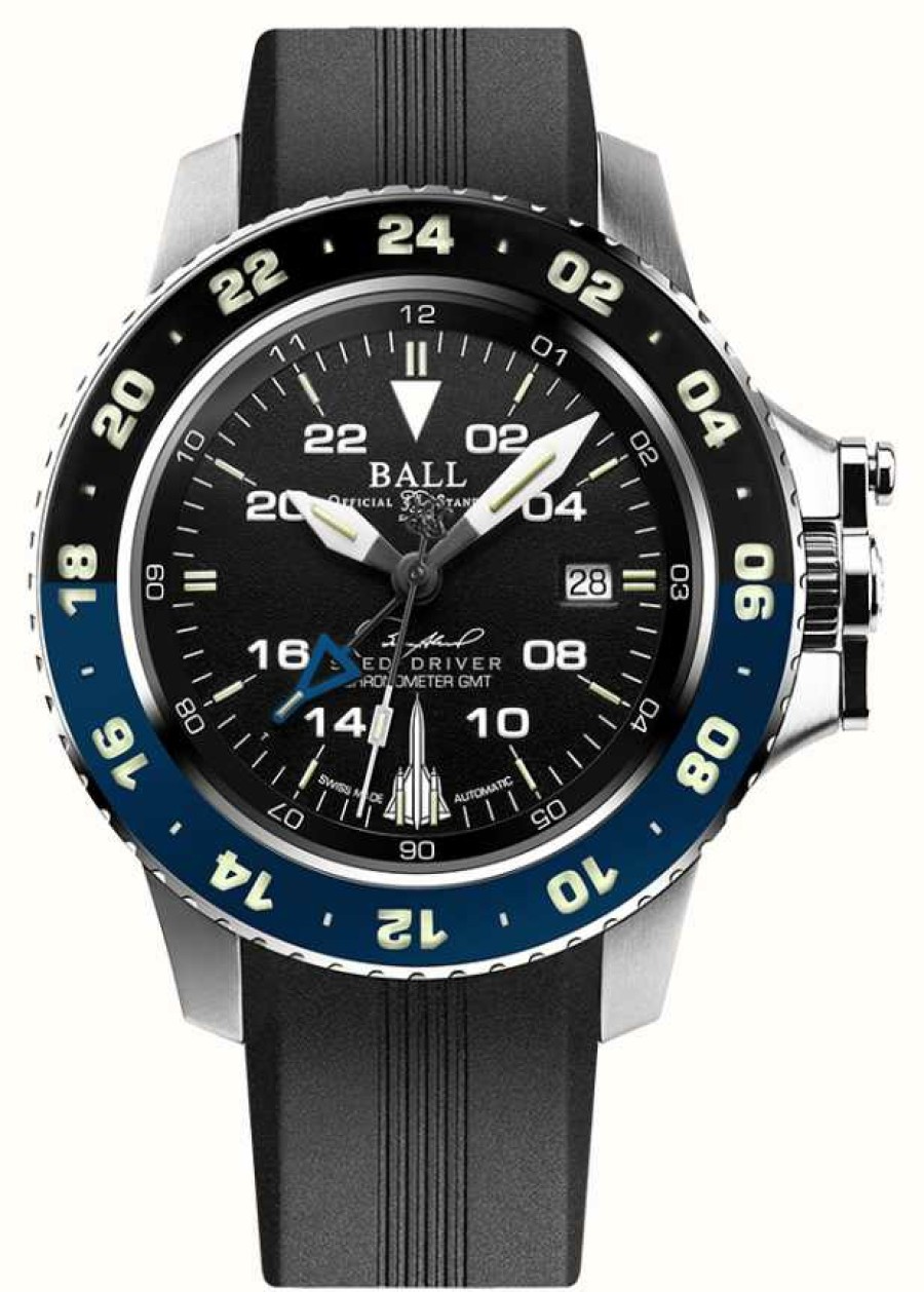 Men'S Ball Watch Company | Ball Watch Company Engineer Hydrocarbon Aerogmt Sled Driver (42 Mm) Black Rubber Strap