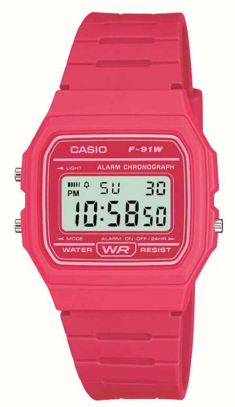 Women'S Casio | Casio Vintage F-91W (35.2Mm) Digital Dial / Pink Resin