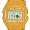 Women'S Casio | Casio Vintage F-91W (35.2Mm) Digital Dial / Mustard Yellow Resin