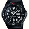 Men'S Casio | Casio Classic Day/Date (44.6Mm) Black Dial / Black Resin