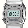 Women'S Casio | Casio Women'S Classic Digital Dial / Stainless Steel Bracelet