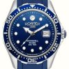 Men'S Roamer | Roamer Rockshell Mkiii Scuba Blue Dial / Blue Silicone Strap