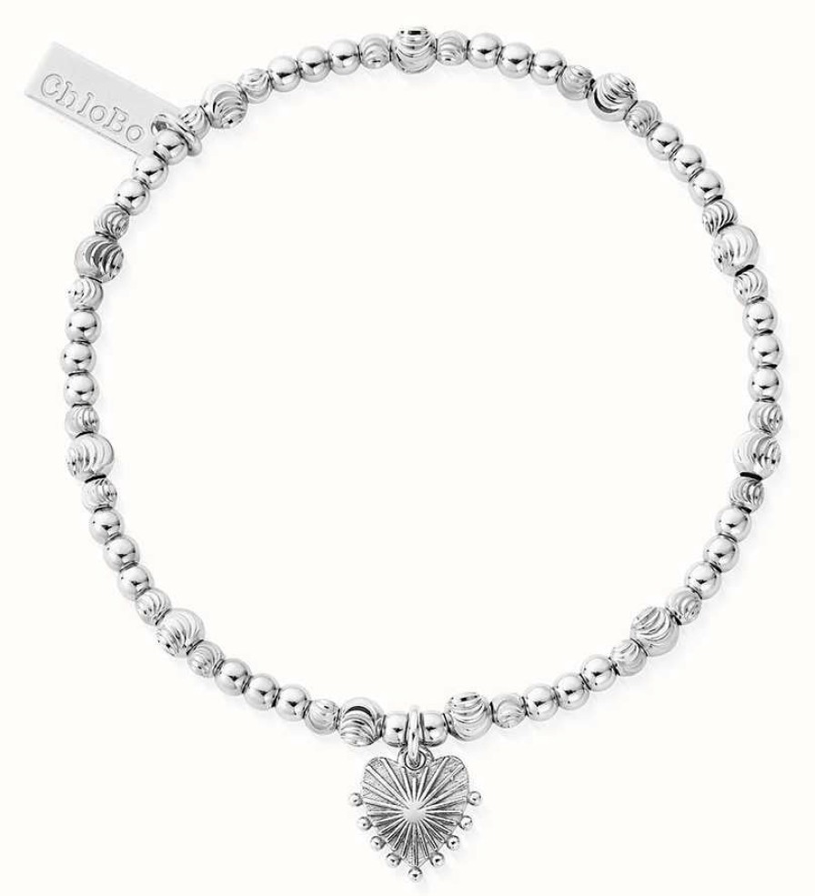 Jewelry ChloBo Jewellery | Chlobo Cute Sparkle Glowing Beauty Bracelet Sterling Silver