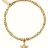 Jewelry ChloBo Jewellery | Chlobo Cute Sparkle Beaming Star Bracelet Gold Plated