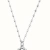 Jewelry ChloBo Jewellery | Chlobo Delicate Cube Chain Dream Catcher Necklace Sterling Silver