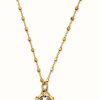 Jewelry ChloBo Jewellery | Chlobo Delicate Cube Chain Dream Catcher Necklace Gold Plated