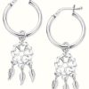 Jewelry ChloBo Jewellery | Chlobo Dream Catcher Hoops Sterling Silver