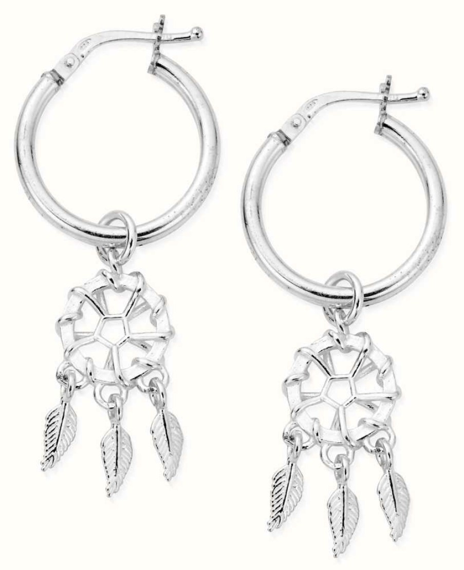 Jewelry ChloBo Jewellery | Chlobo Dream Catcher Hoops Sterling Silver