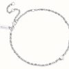 Jewelry ChloBo Jewellery | Chlobo Inset Star Anklet Sterling Silver