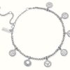 Jewelry ChloBo Jewellery | Chlobo Positive Vibes Anklet Sterling Silver