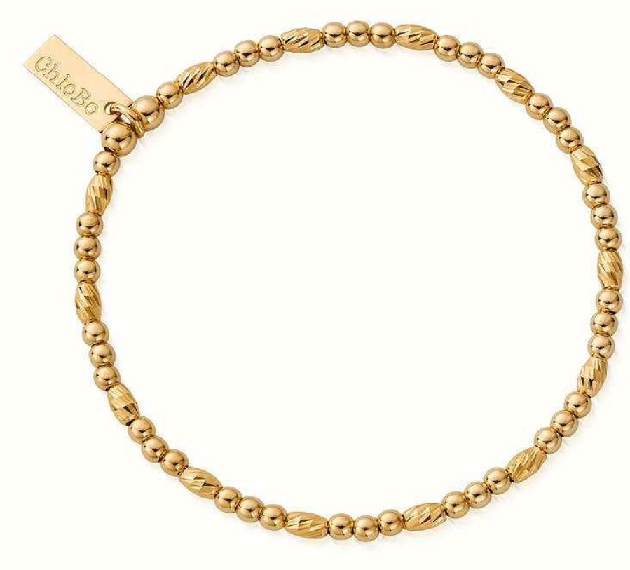 Jewelry ChloBo Jewellery | Chlobo Dainty Sparkle Bracelet Gold Plated