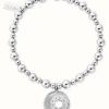 Jewelry ChloBo Jewellery | Chlobo Mini Small Ball Midnight Bracelet Sterling Silver