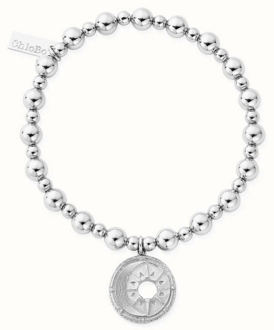 Jewelry ChloBo Jewellery | Chlobo Mini Small Ball Midnight Bracelet Sterling Silver