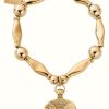 Jewelry ChloBo Jewellery | Chlobo Chunky Elephant Charm Gold Plated Bracelet