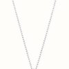 Jewelry ChloBo Jewellery | Chlobo Diamond Cut Chain With Bobble Compass Pendant Sterling Silver