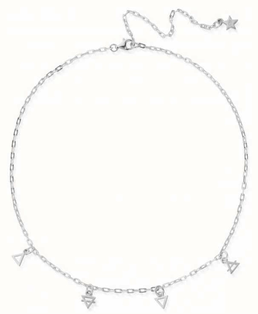 Jewelry ChloBo Jewellery | Chlobo Multi Charm Element Choker Necklace Sterling Silver