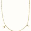 Jewelry ChloBo Jewellery | Chlobo Multi Charm Elements Choker Necklace Gold Plated