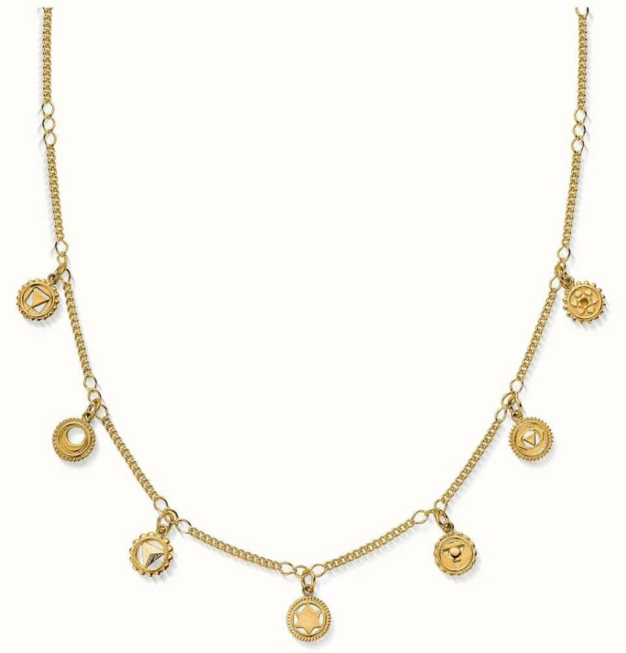 Jewelry ChloBo Jewellery | Chlobo Positive Vibes Necklace Gold Plated