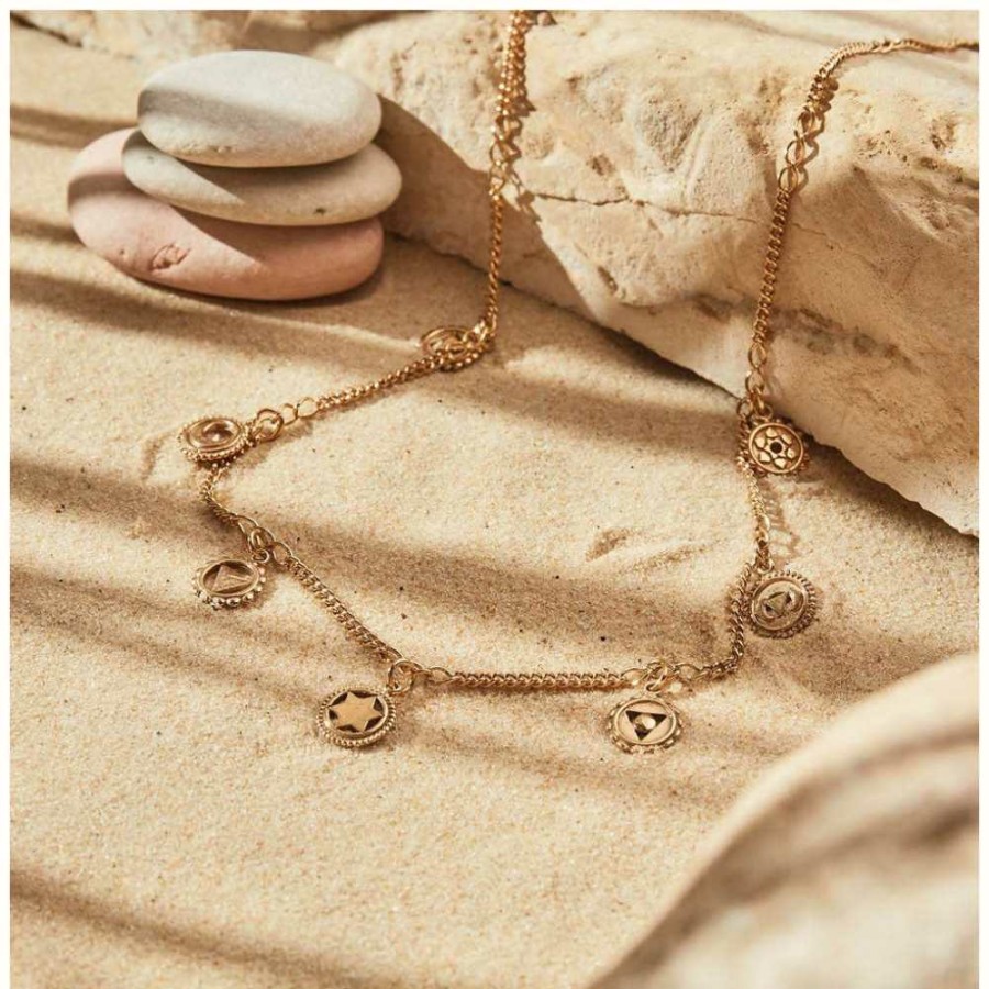 Jewelry ChloBo Jewellery | Chlobo Positive Vibes Necklace Gold Plated