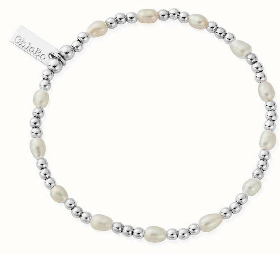 Jewelry ChloBo Jewellery | Chlobo Cute Charm Pearl Bracelet Sterling Silver