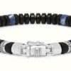 Jewelry Buddha To Buddha Jewellery | Buddha To Buddha Spirit Bead Mini Onyx Sodalite Bracelet Sterling Silver 201Os - (Size E)