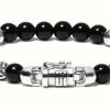 Jewelry Buddha To Buddha Jewellery | Buddha To Buddha 'Spirit Bead Mini' Onyx Sterling Silver Handmade Bracelet - 189On - (Size E)