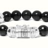 Jewelry Buddha To Buddha Jewellery | Buddha To Buddha 'Spirit Bead' Onyx Sterling Silver Handmade Bracelet - 188On - (Size F)