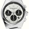 Men'S Frederique Constant | Frederique Constant Highlife Chronograph Automatic (41Mm) White Dial / Stainless Steel Bracelet