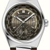 Men'S Frederique Constant | Frederique Constant Highlife Worldtimer Manufacture (41Mm) Brown Sunray Dial / Brown Alligator Leather