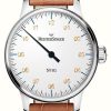 Men'S MeisterSinger | Meistersinger No.1 White Dial / Brown Leather Strap