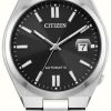 Men'S Citizen | Citizen Tsuyosa Automatic (40Mm) Sunray Black Dial / Stainless Steel