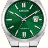 Men'S Citizen | Citizen Tsuyosa Automatic (40Mm) Sunray Green Dial / Stainless Steel