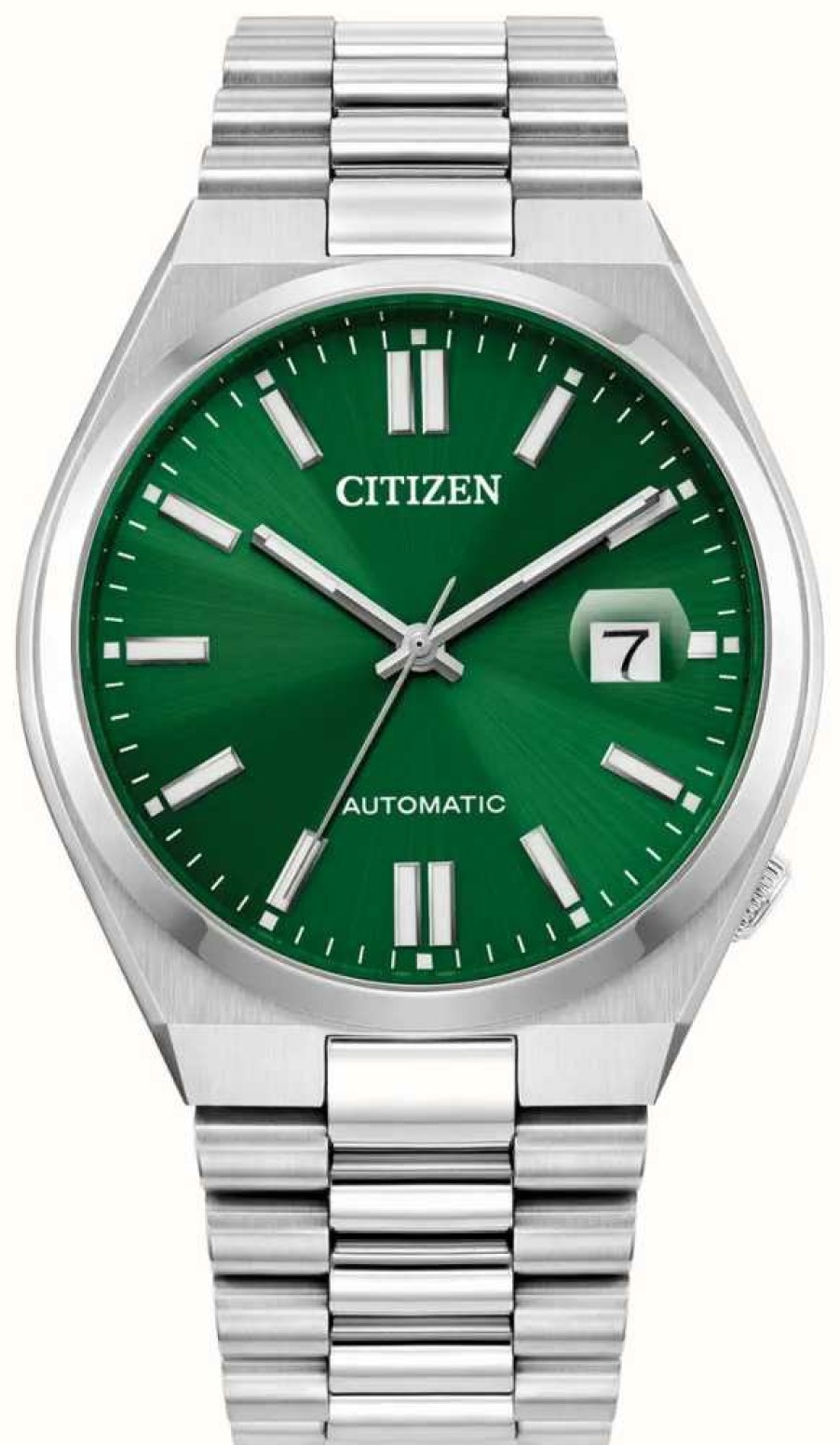 Men'S Citizen | Citizen Tsuyosa Automatic (40Mm) Sunray Green Dial / Stainless Steel