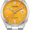 Men'S Citizen | Citizen Tsuyosa Automatic (40Mm) Sunray Yellow Dial / Stainless Steel