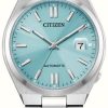 Men'S Citizen | Citizen Tsuyosa Automatic (40Mm) Sunray Light Blue Dial / Stainless Steel