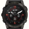 Men'S Garmin | Garmin Epix Pro Gen 2 (47Mm) Sapphire Carbon Grey Dlc Titanium Black Band