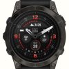 Men'S Garmin | Garmin Epix Pro Gen 2 (47Mm) Sapphire Carbon Grey Dlc Titanium Black Leather