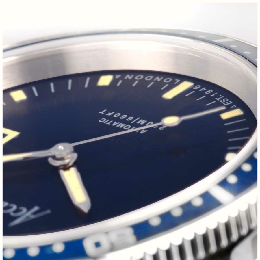 Men'S Accurist | Accurist Dive Automatic (42Mm) Blue Dial / Stainless Steel