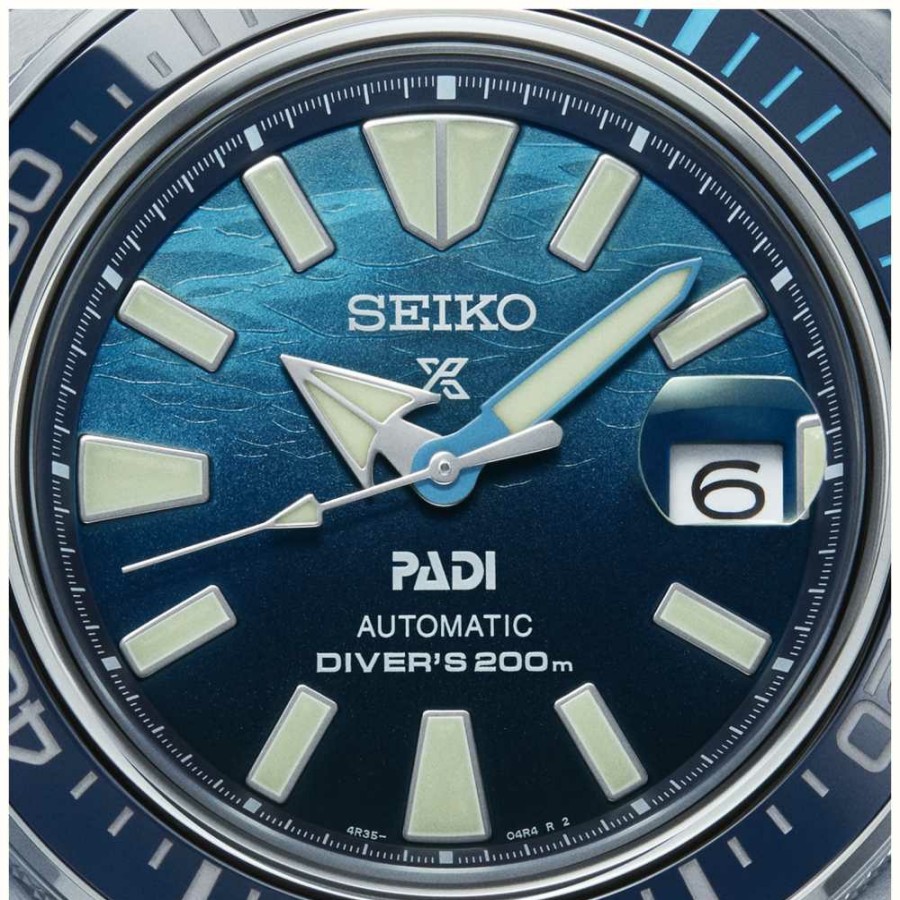 Men'S Seiko | Seiko Prospex 'Great Blue' Samurai Scuba Padi Special Edition