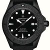 Men'S Certina | Certina Ds Action Diver Automatic (43Mm) Black Dial / Black Fabric Strap