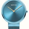 Women'S Bering | Bering Classic Women'S (31Mm) Blue Dial / Blue Milanese Bracelet