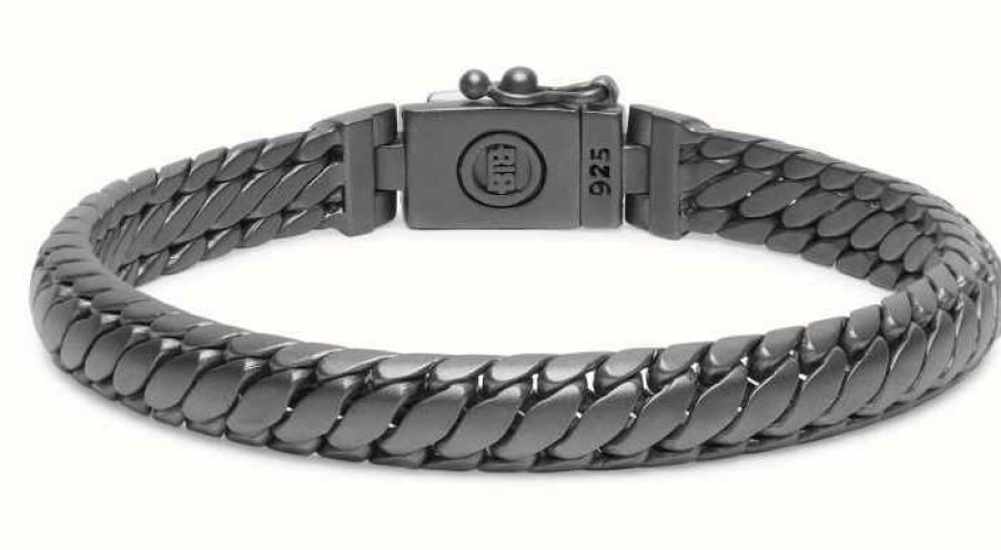 Jewelry Buddha To Buddha Jewellery | Buddha To Buddha Ben Xs Bracelet Black Rhodium J070Brs - (Size F)