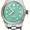 Men'S ORIS | Oris Divers Sixty-Five Cotton Candy Automatic (38Mm) Green Dial / Stainless Steel Bracelet