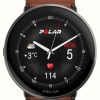 Men'S Polar | Polar Ignite 3 Titanium Bronze Brown Leather Strap Black Silicone Strap Set