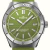 Men'S FORTIS | Fortis Marinemaster M-40 Performance Woodpecker Green (40Mm) Horizon Ultra-Flexible Rubber Strap