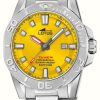 Men'S Lotus | Lotus Men'S Diver (44.5Mm) Yellow Dial / Stainless Steel Bracelet