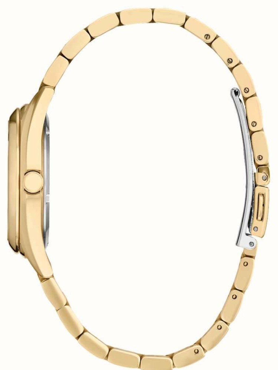 Women'S Citizen | Citizen Women'S Eco-Drive (33Mm) Mother-Of-Pearl Diamond-Set Dial / Gold Stainless Steel Bracelet