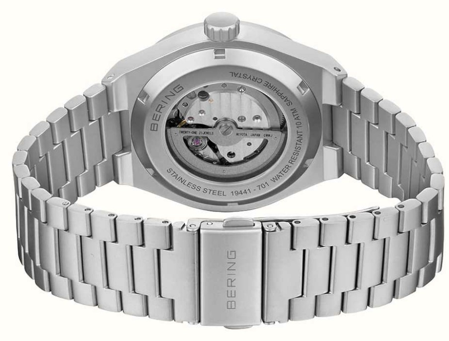 Men'S Bering | Bering Men'S Automatic (41Mm) Yellow Dial / Stainless Steel Bracelet